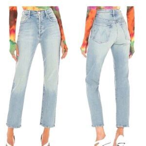 MOTHER Light Blue Ankle Jeans